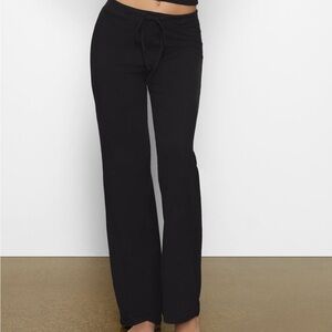 skims cotton jersey straight leg pants